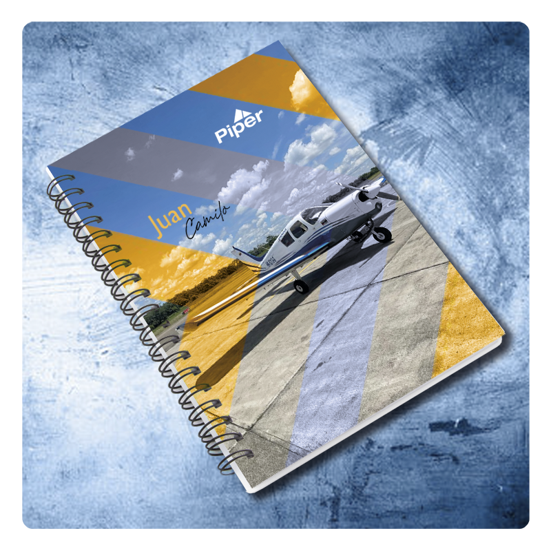 Cuadernos de recuerdo de avión, mi primer vuelo solo, libretas, agendas con motivos de aviación, aviones y helicópteros