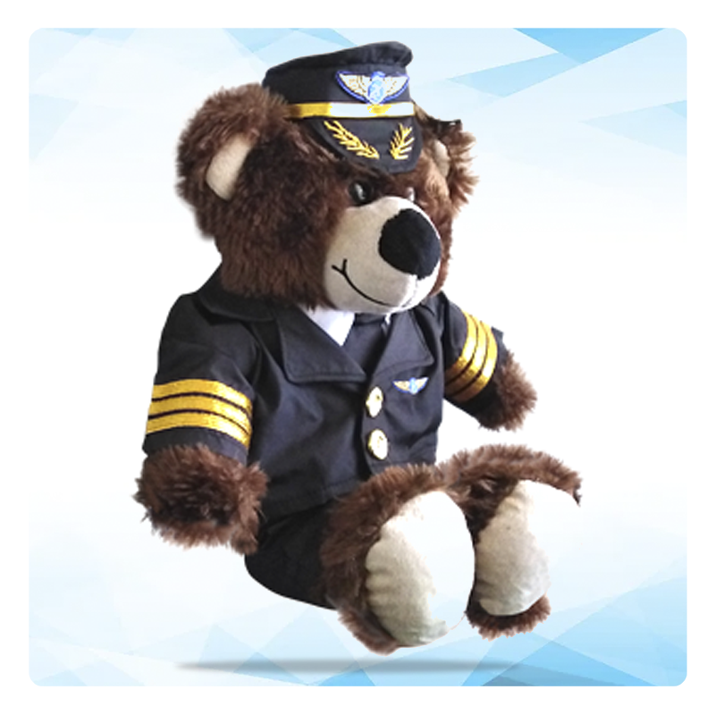 Osito piloto, Muñecos aviadores, ositos, oso piloto, muñequería con temática de aviación y muñecos personalizados en fleece y peluche