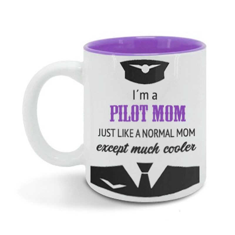 Regalo día de la madre, mamá piloto. Mugs, pocillos, tazas con motivos de aviones y helicópteros. Regalos con temática de aviación