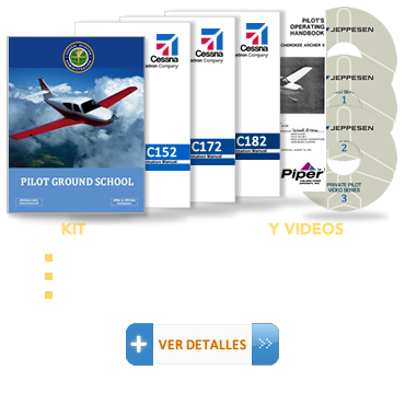 Curso de Aviación de la Escuela de tierra aprobada por la FAA para estudiantes Pilotos, Manuales de Aviación de Operación del Piloto con listas de chequeo, tablas de rendimiento, procedimientos de vuelo normales y anormales, para aeronaves Cessna C152, C172, C182 Y Piper PA28 , Curso virtual de Aviación para Pilotos en formato de video, desarrollado por Jeppesen