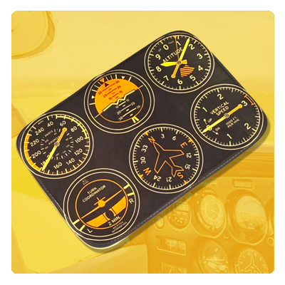 Tapete de instrumentos de vuelo diseño de aviones