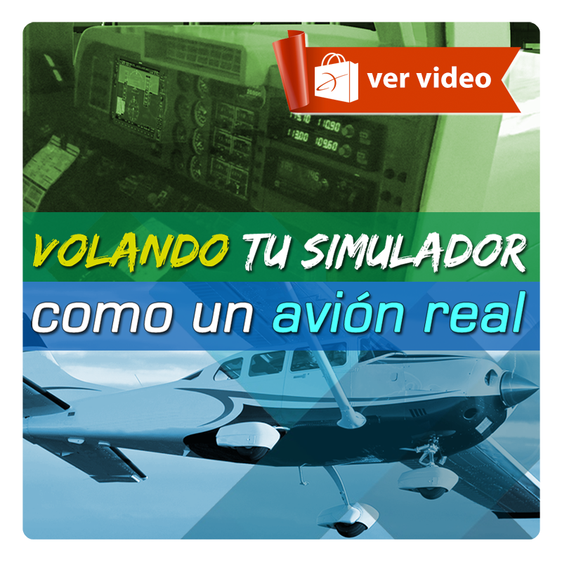 Curso de 
Simulador de vuelo 
EN VIDEO para aprender a volar un avión online