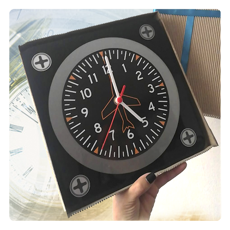 Reloj de indicador de rumbo de avión y helicóptero, heading indicator clock