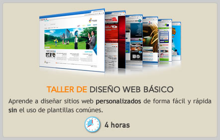 Talleres y cursos presenciales en Bogotá y online de cómo diseñar de forma rápida sitios web 