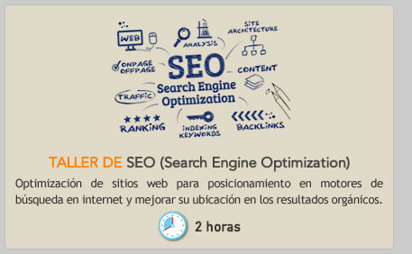 Taller de SEO, posicionamiento de sitios web en google y los demás motores de búsqueda en internet